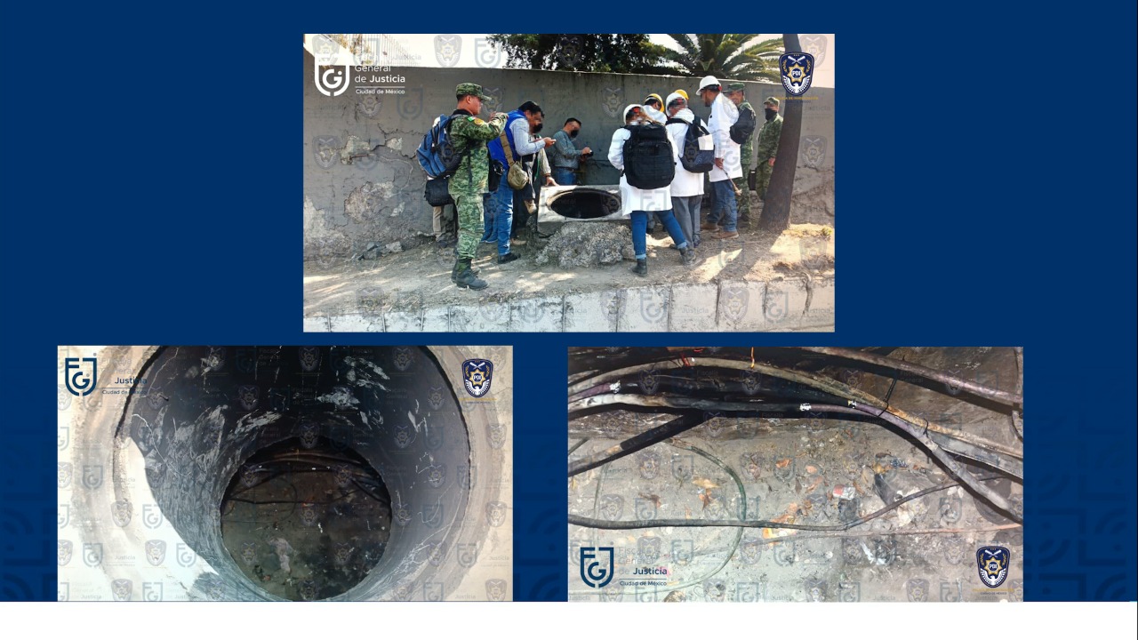 Evidence from the Mexico City Prosecutor's Office for an accident on Line 3 of the Metro