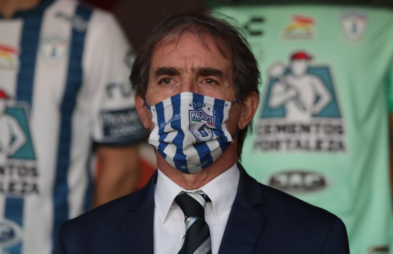 File photo of the DT of Pachuca, the Uruguayan Guillermo Almada.  Hidalgo Stadium, Pachuca, Mexico.  May 29, 2022. REUTERS/Henry Romero