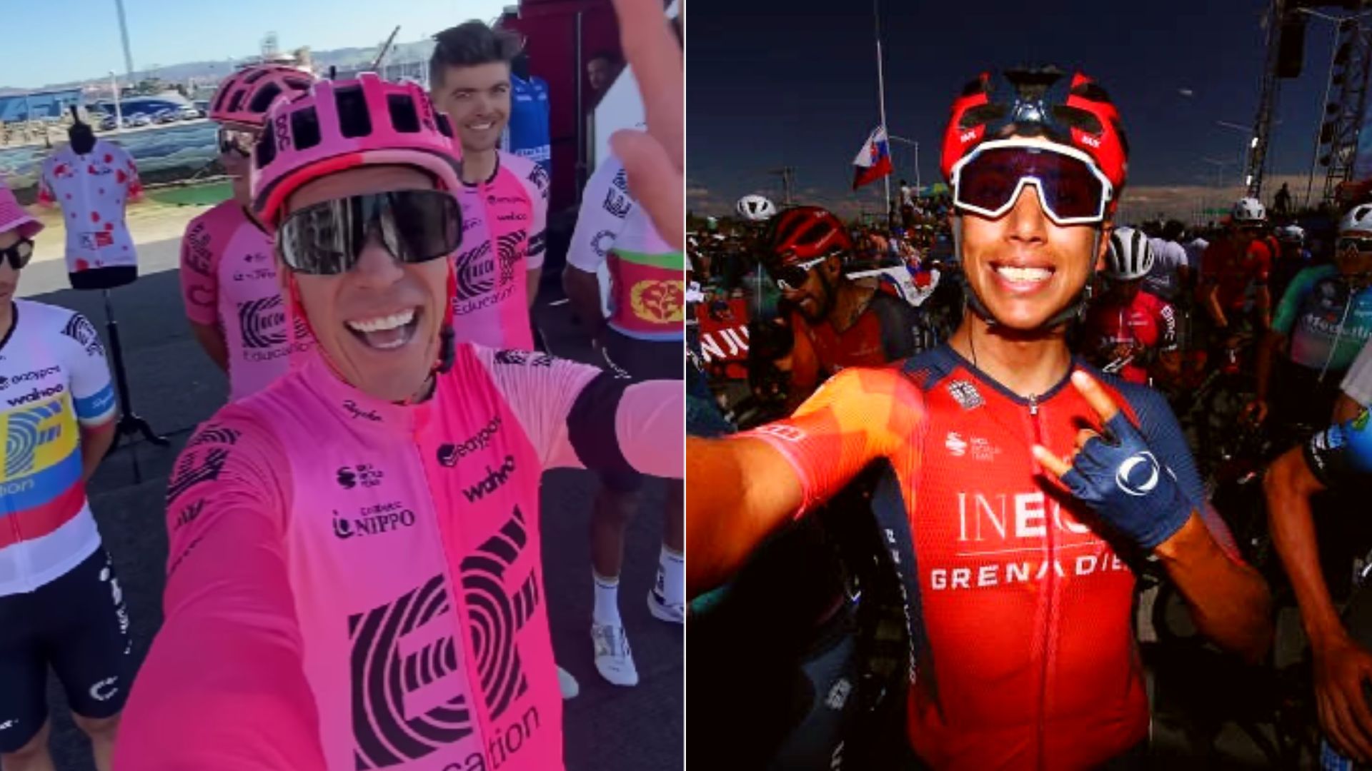 Rigoberto Urán y Egan Bernal, los dos ciclistas más seguidos en Instagram de todo el mundo