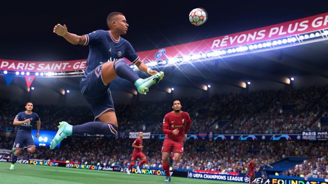 El francés Kylian Mbappé será la portada de FIFA 22, así como ocurrió en la versión del año pasado. Foto: EA Sports