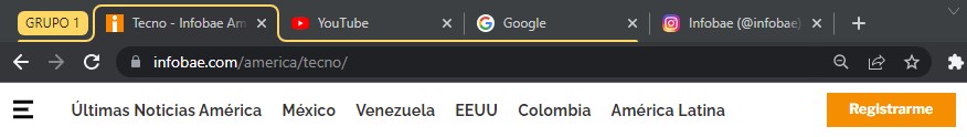 Grupos de pestañas en Chrome (Captura)