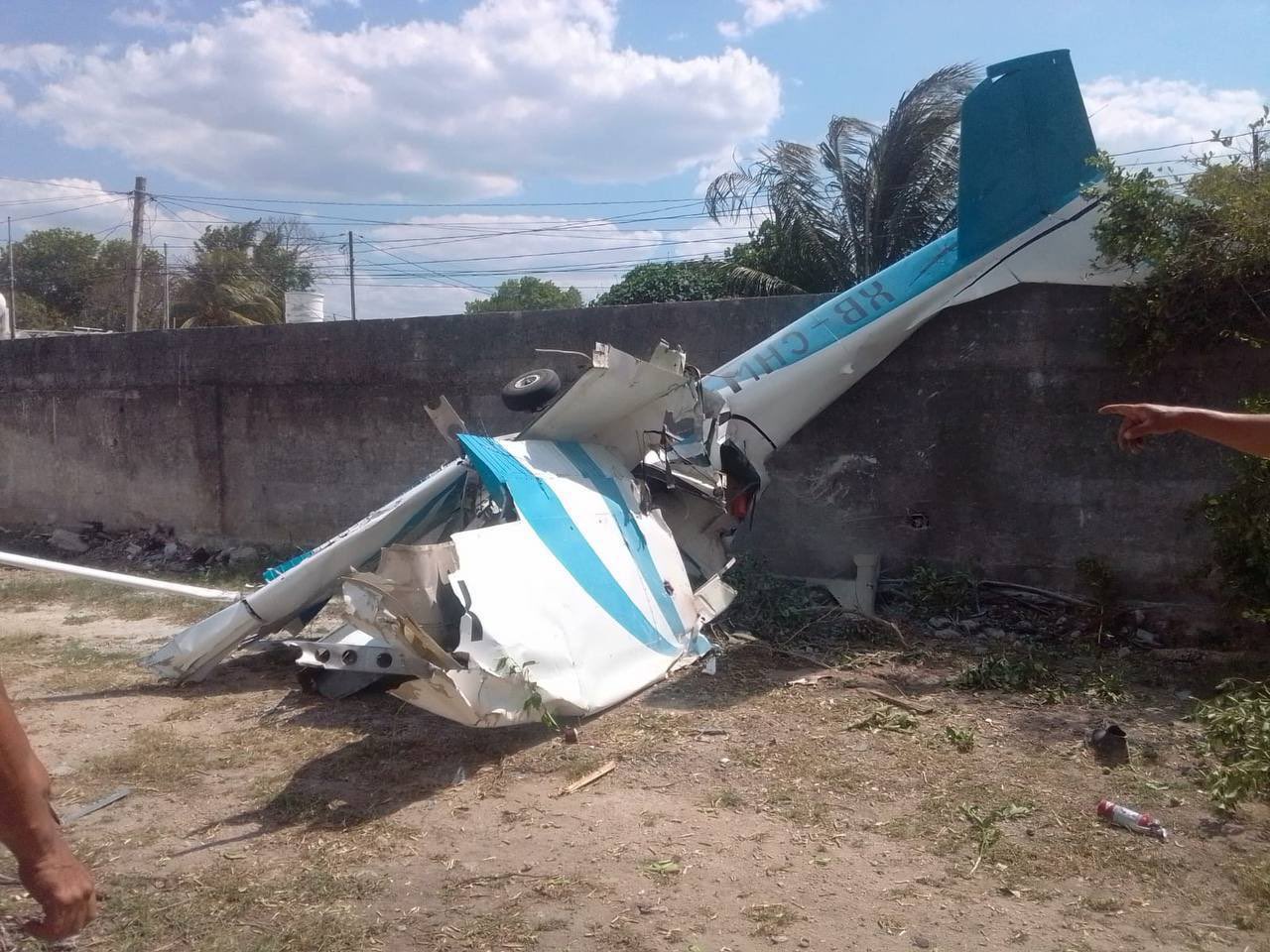 Una aeronave se desplomó en Mérida el pasado 30 de marzo
(Foto: Twitter/@sspyuc)