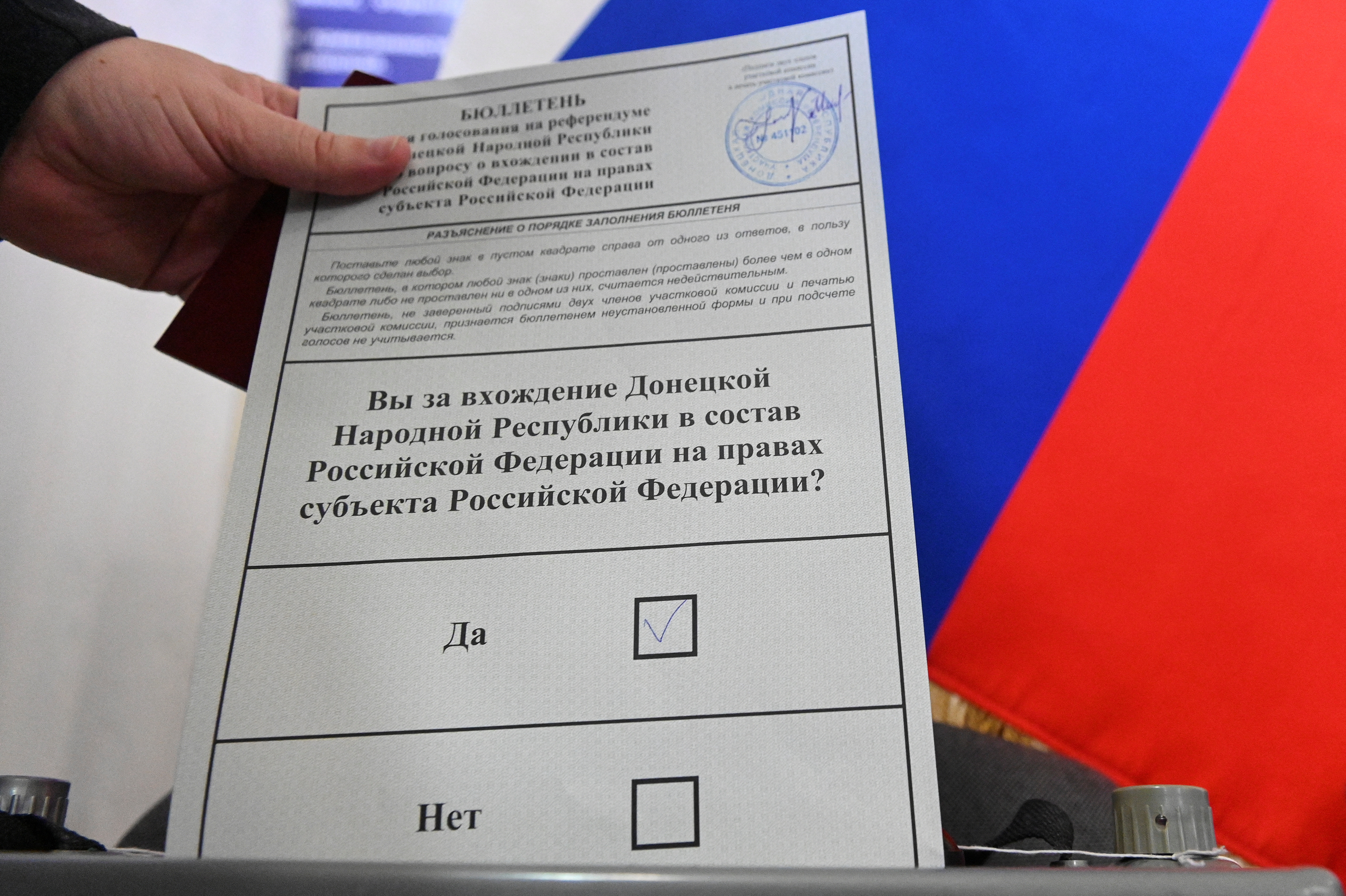 Imagen del referendo en Lugansk (REUTERS/Sergei Pivovarov)