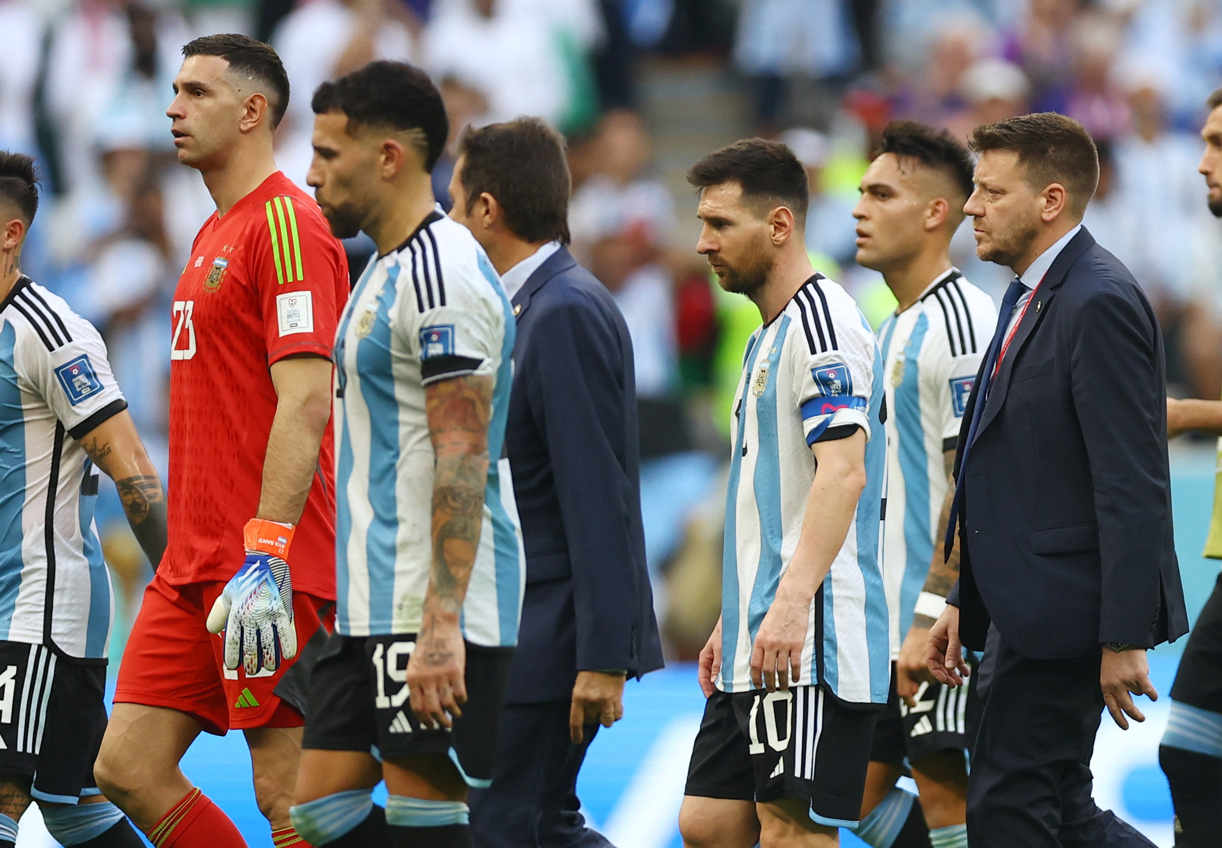 Argentina debe ganar los dos partidos para no depender de ningún otro resultado (Reuters/Hannah Mckay)