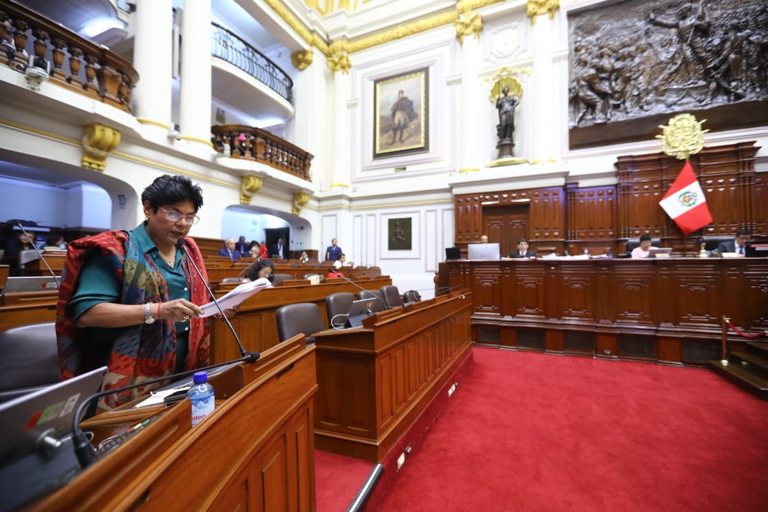 Norma Yarrow fue la congresista que expuso la denuncia constitucional contra "Los Niños" de Acción Popular