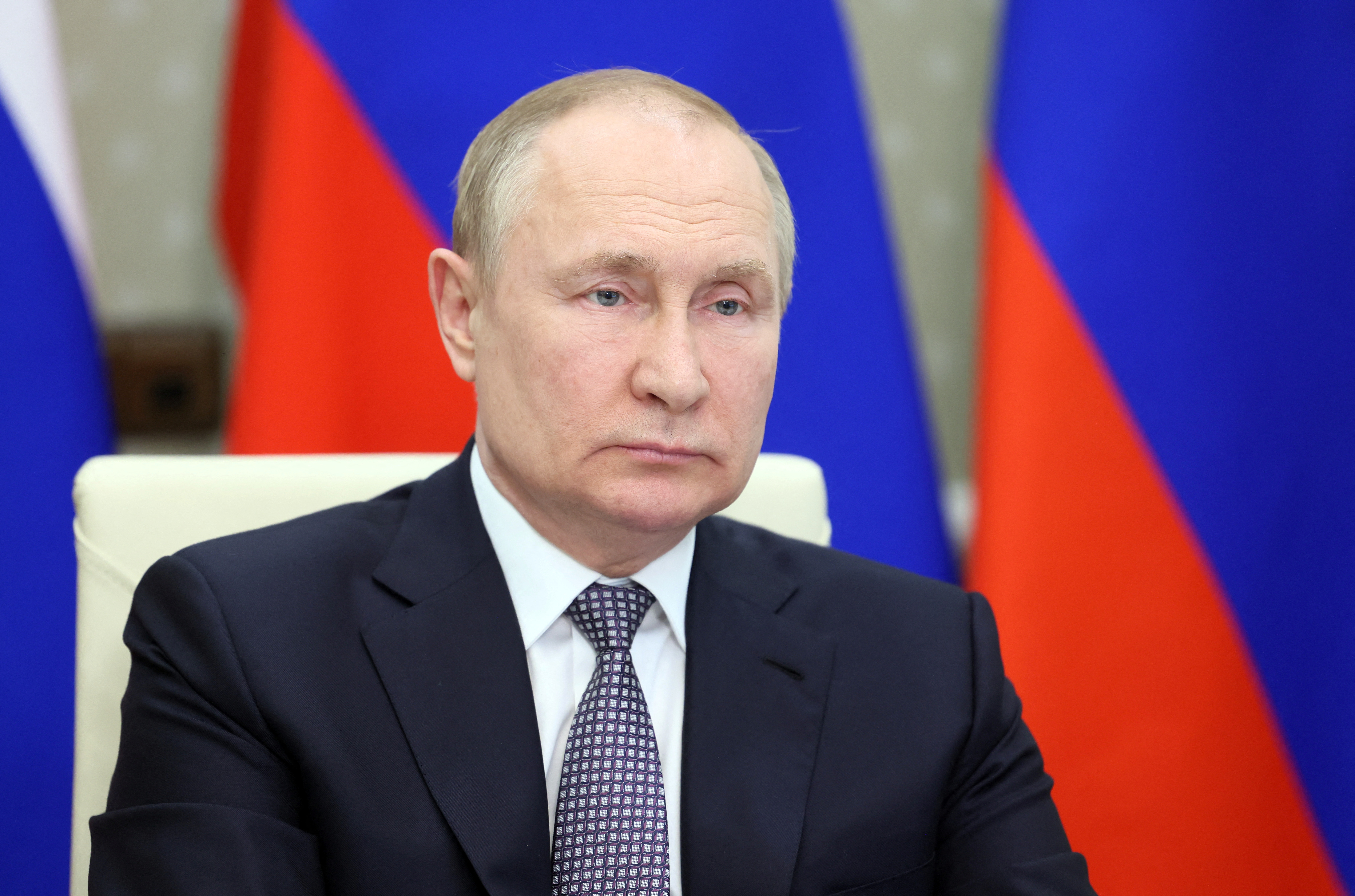 El presidente ruso Vladimir Putin durante la cumbre de los BRICS la semana pasada (Sputnik/Mikhail Metzel/Kremlin via REUTERS)