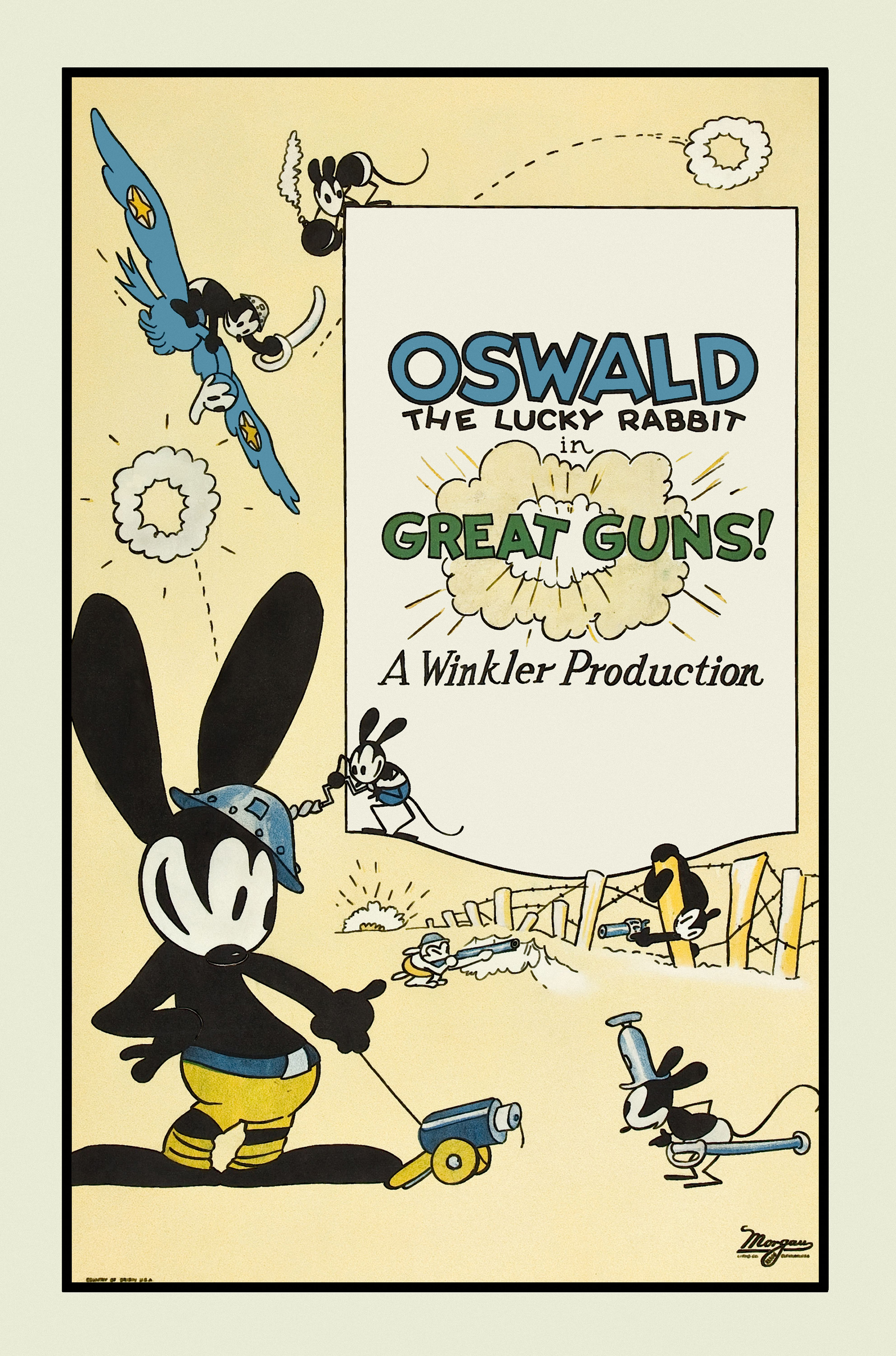 Oswald the Lucky Rabbit was Walt Disney's first successful creation.  But he lost the rights.  As a result of this episode he created Mickey Mouse (Photo by Buyenlarge / Getty Images)