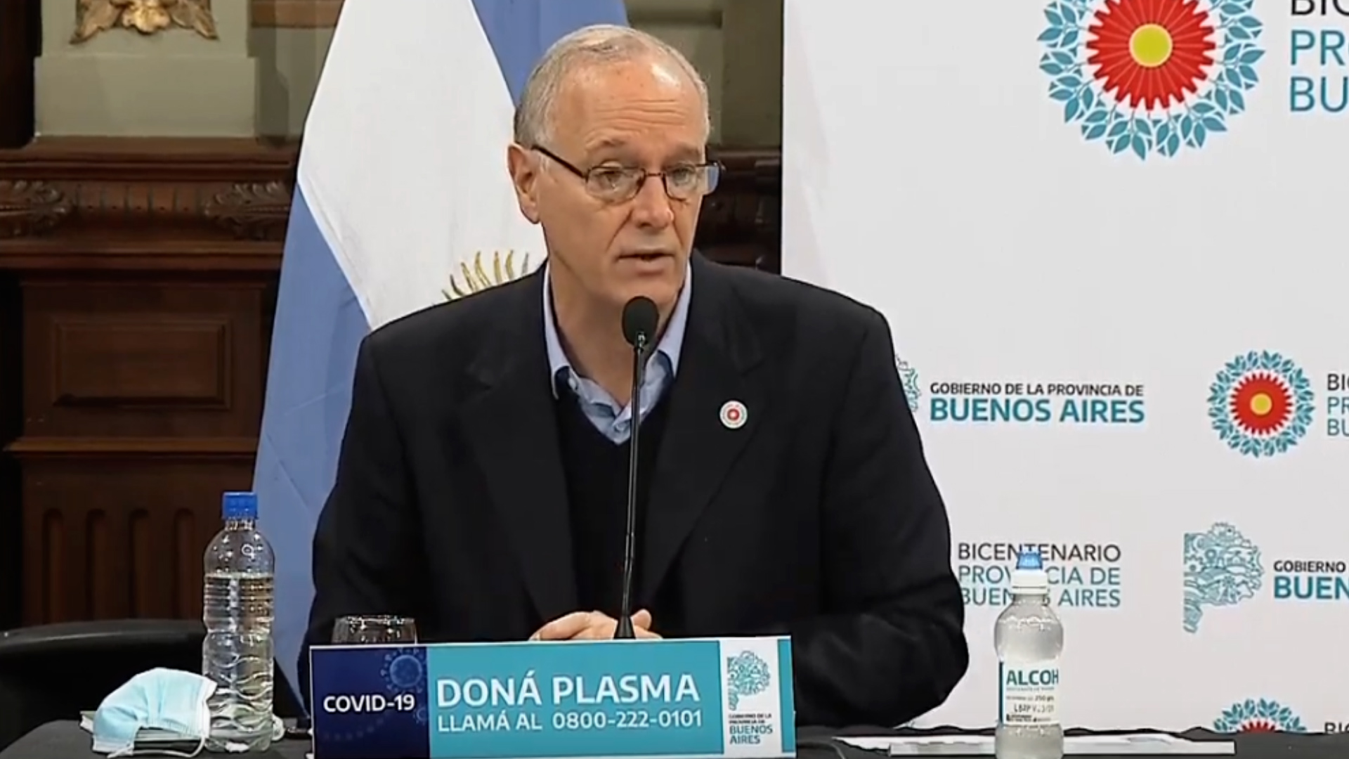 Daniel Gollán, ministro de Salud bonaerense, alertó sobre un rebrote del coronavirus entre marzo y abril
