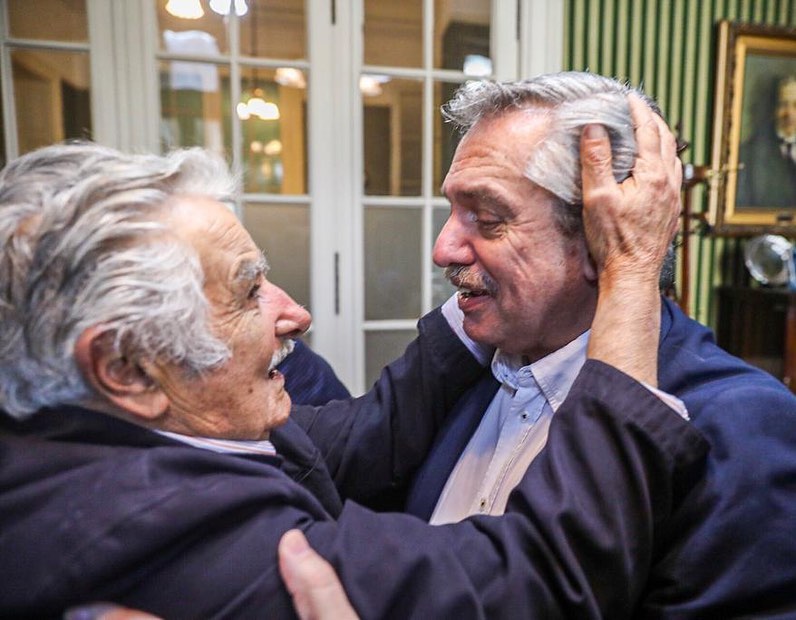 Alberto Fernández con Pepe Mujica