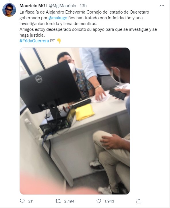 Captura de Twitter: @mglmauricio