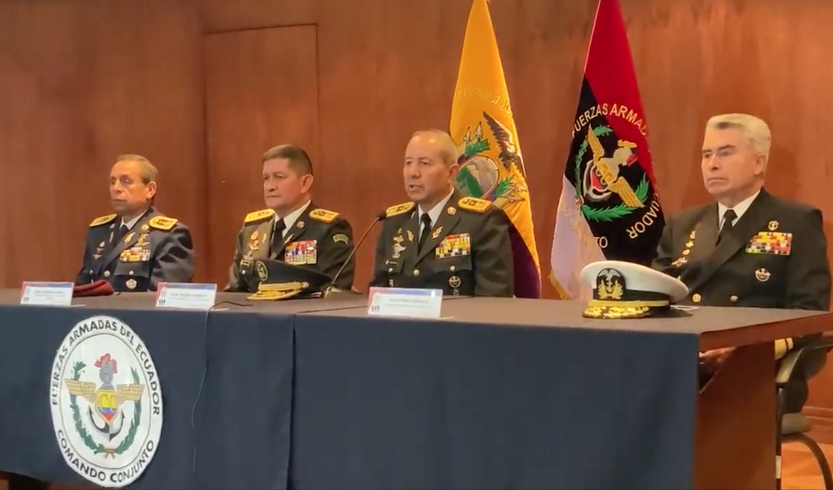 Las Fuerzas Armadas de Ecuador no saben quiénes son los 18 miembros a los que EEUU les revocó las visas