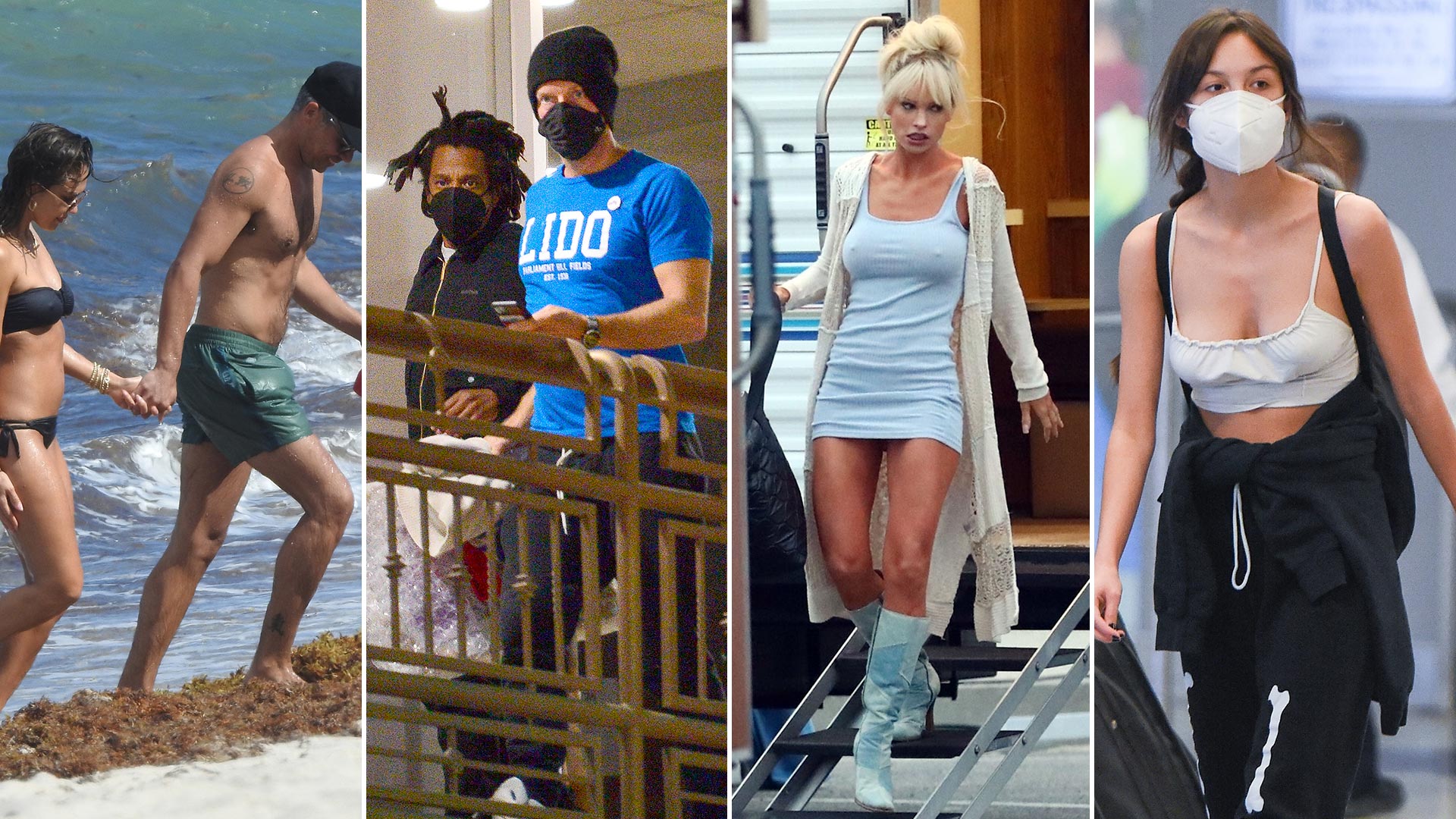 Chris Martin y Jay-Z comieron sushi en Los Ángeles, Jessica Alba disfrutó de la playa en Miami: celebrities en un click