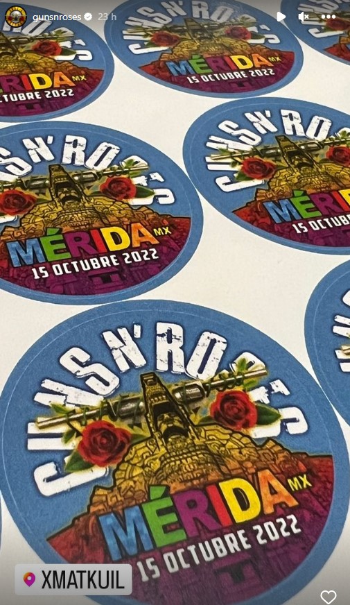 Así presumió la banda su llegada a tierra Azteca 
(Foto: Instagram/@gunsnroses)