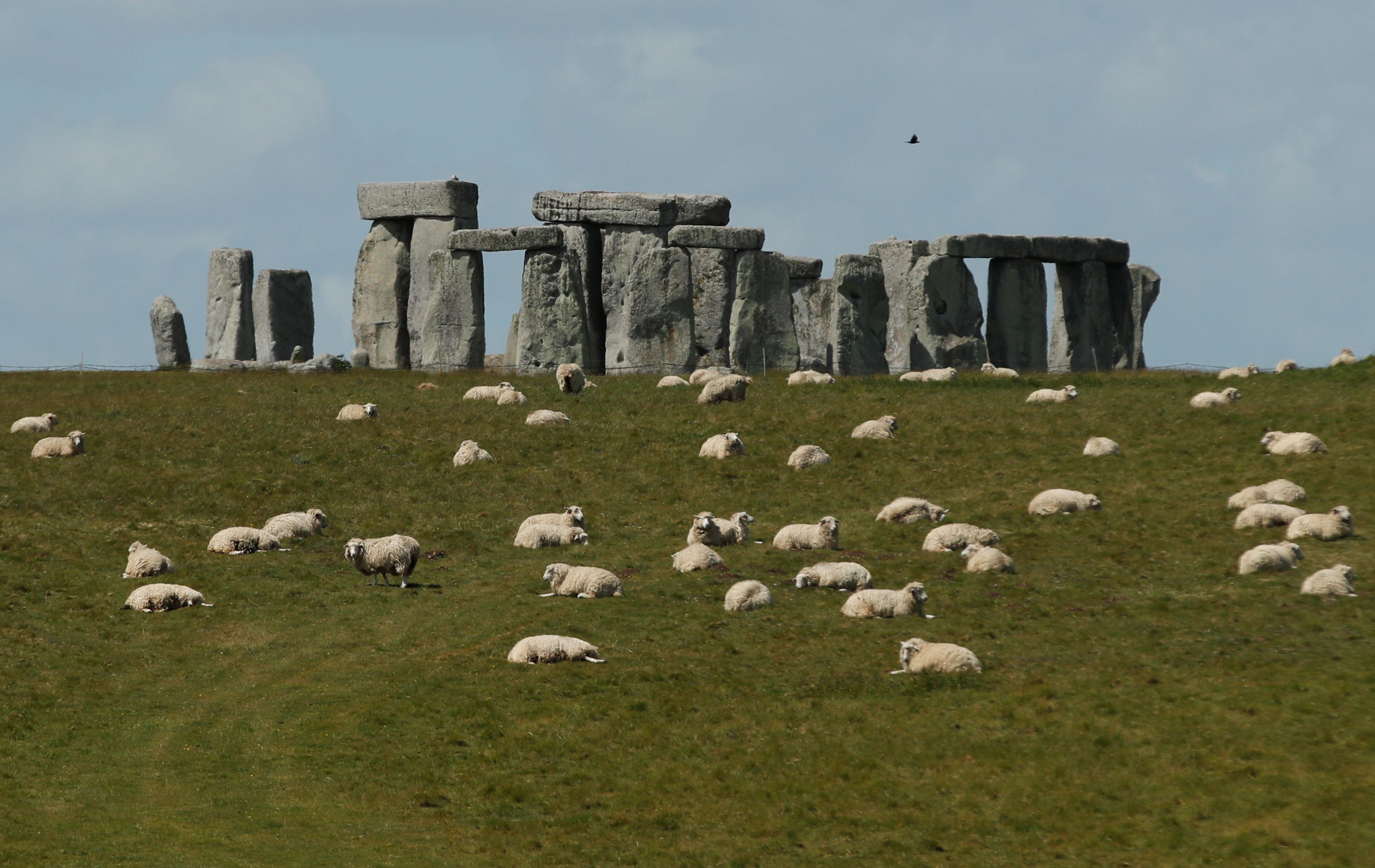 Desde hace varias décadas, es tradición en Inglaterra acudir al complejo Stonehenge, también llamado “El Templo del Sol”, para celebrar la llegada del verano (REUTERS/Matthew Childs)