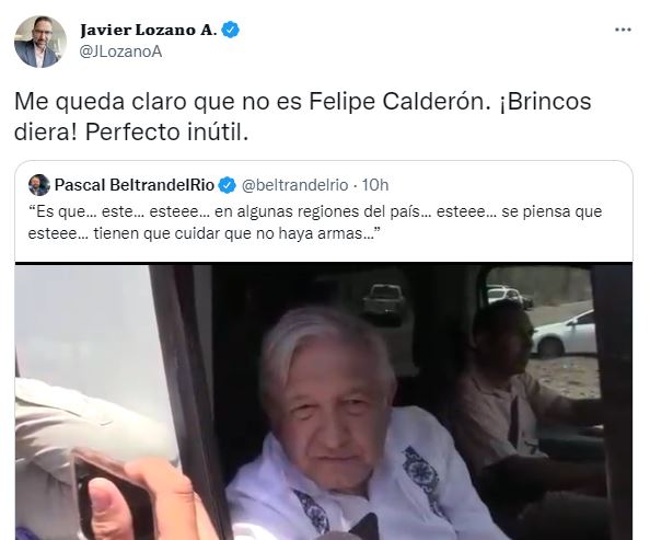 Javier Lozano defendió a Felipe Calderón (Foto: Twitter)