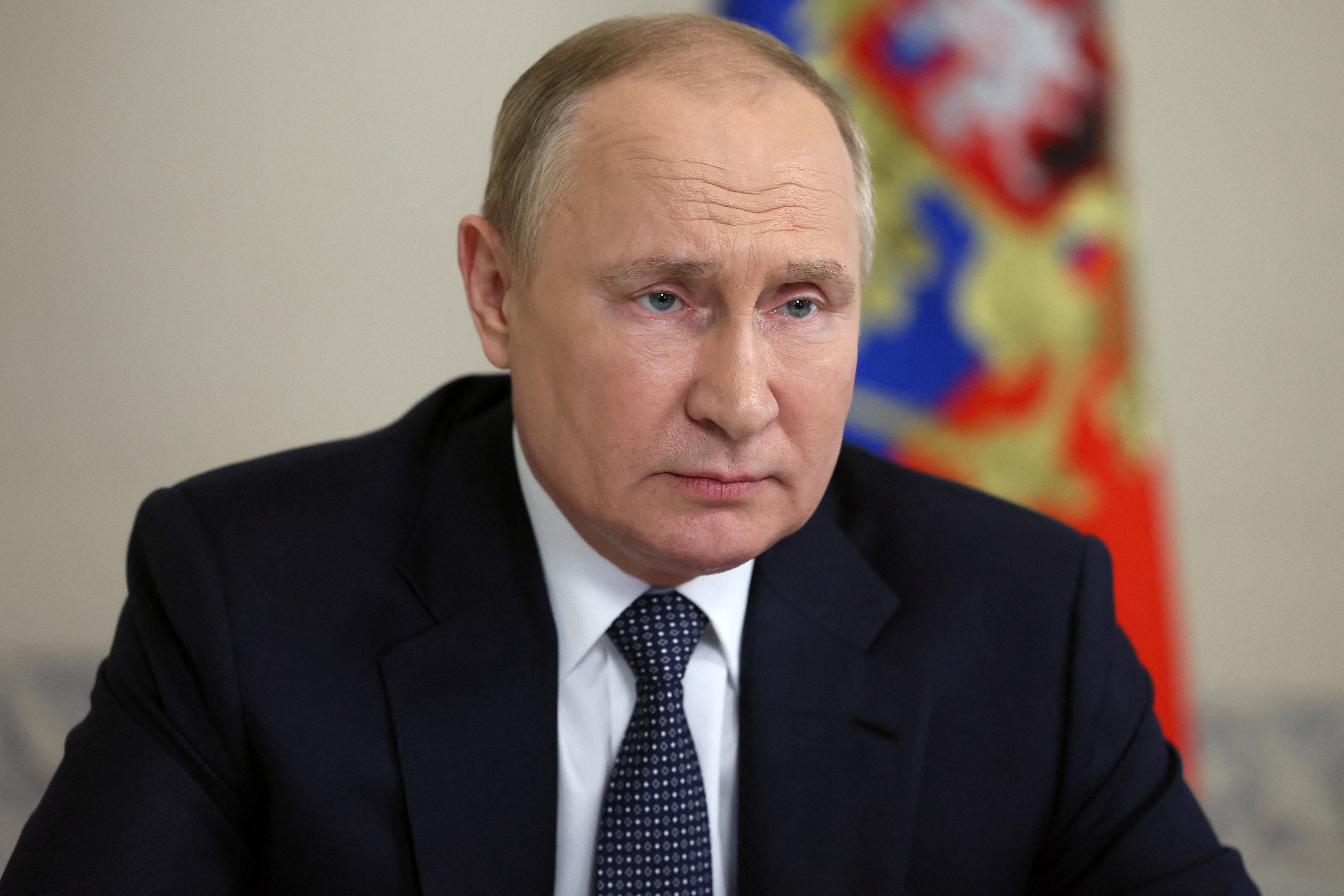 El presidente ruso, Vladímir Putin, preside una reunión con los miembros del Consejo de Seguridad a través de una videoconferencia en Moscú, Rusia, el 22 de junio de 2022. Sputnik/Mikhail Metzel/Kremlin vía REUTERS
