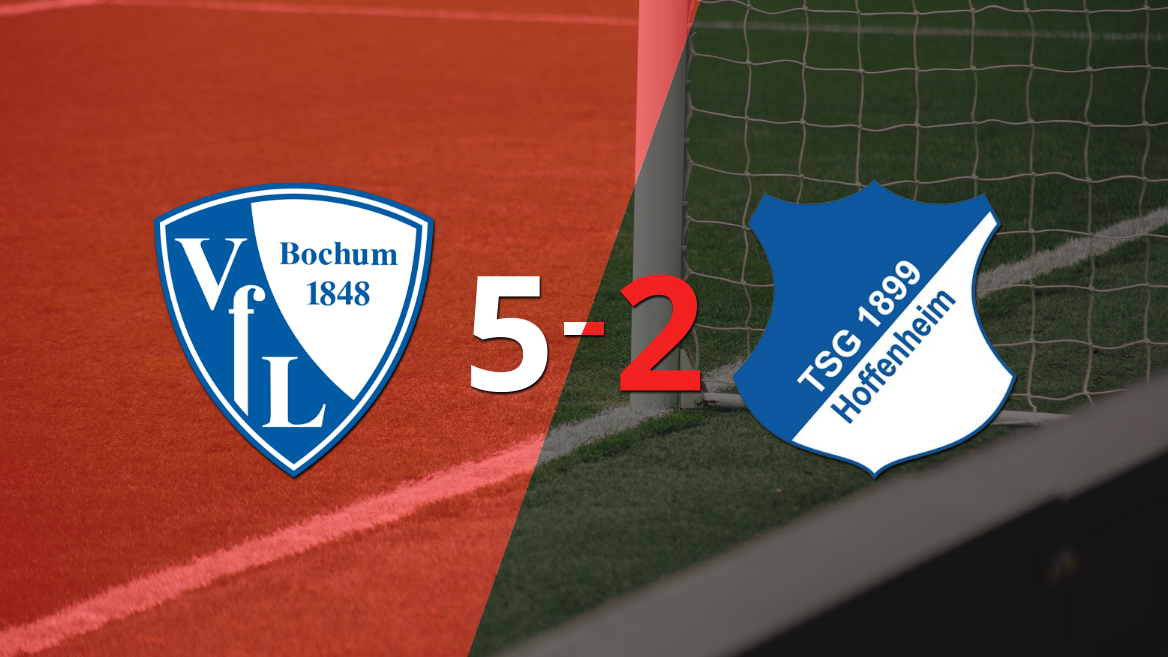 Bochum liquidó en su casa a Hoffenheim por 5 a 2