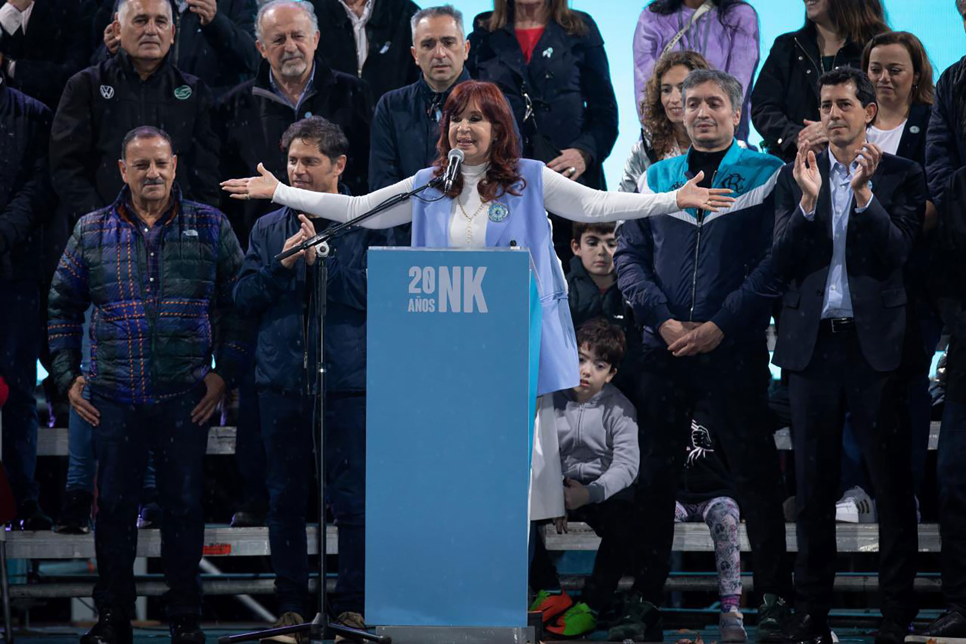 Ricardo Quintela estuvo en el acto de Cristina Kirchner el jueves pasado 