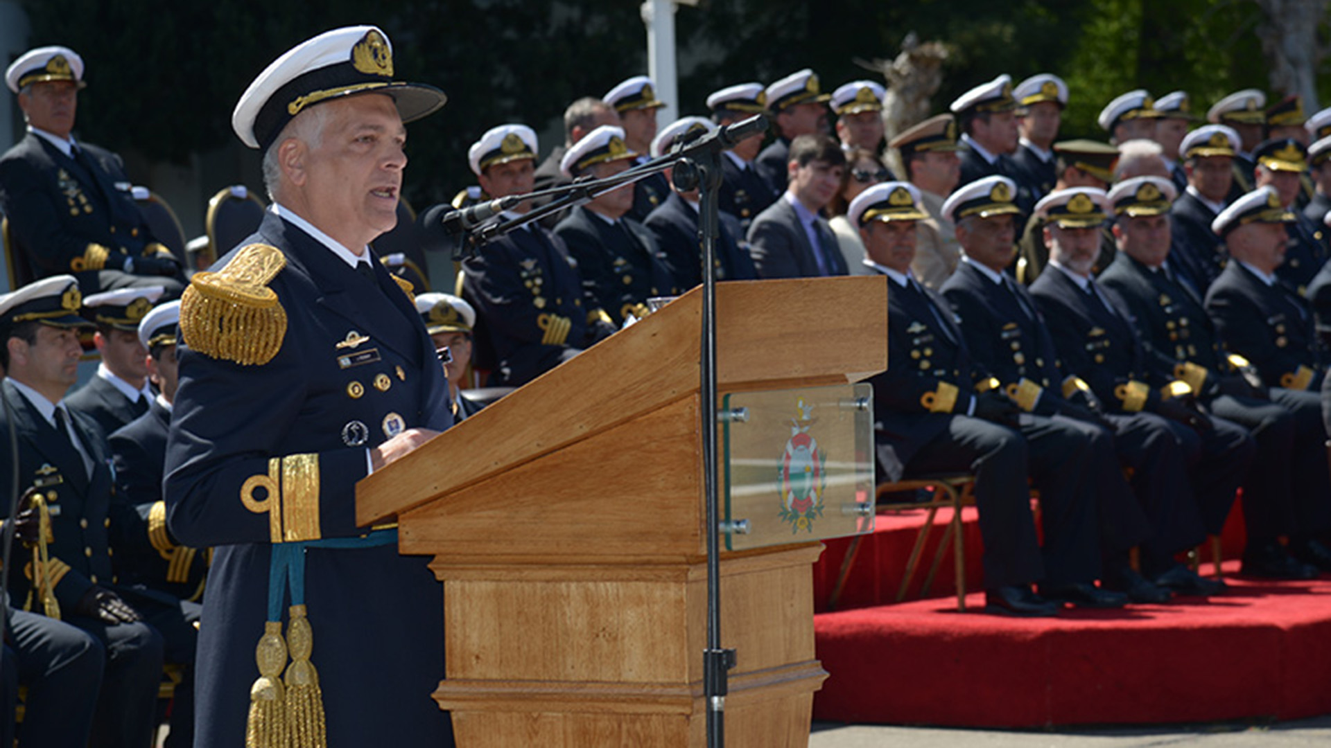 Contraalmirante Juan Carlos Romay, director de la Escuela Naval Militar
