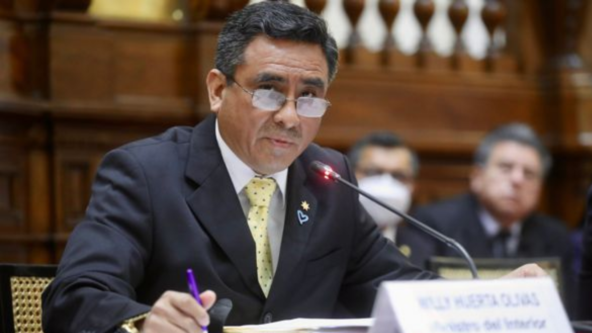 Congreso: Presentan moción de interpelación contra el ministro Willy Huerta.
Foto: Andina