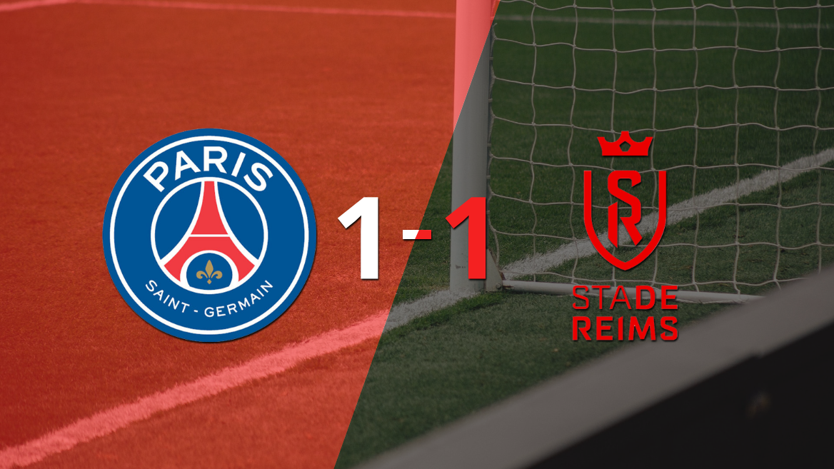 PSG no pudo en casa ante Stade de Reims y empataron 1-1