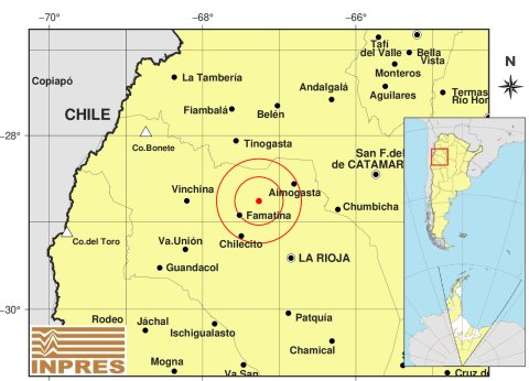 Un fuerte sismo con una magnitud de 5,4&deg; sacudi&oacute; La Rioja y se percibi&oacute; en tres provincias vecinas