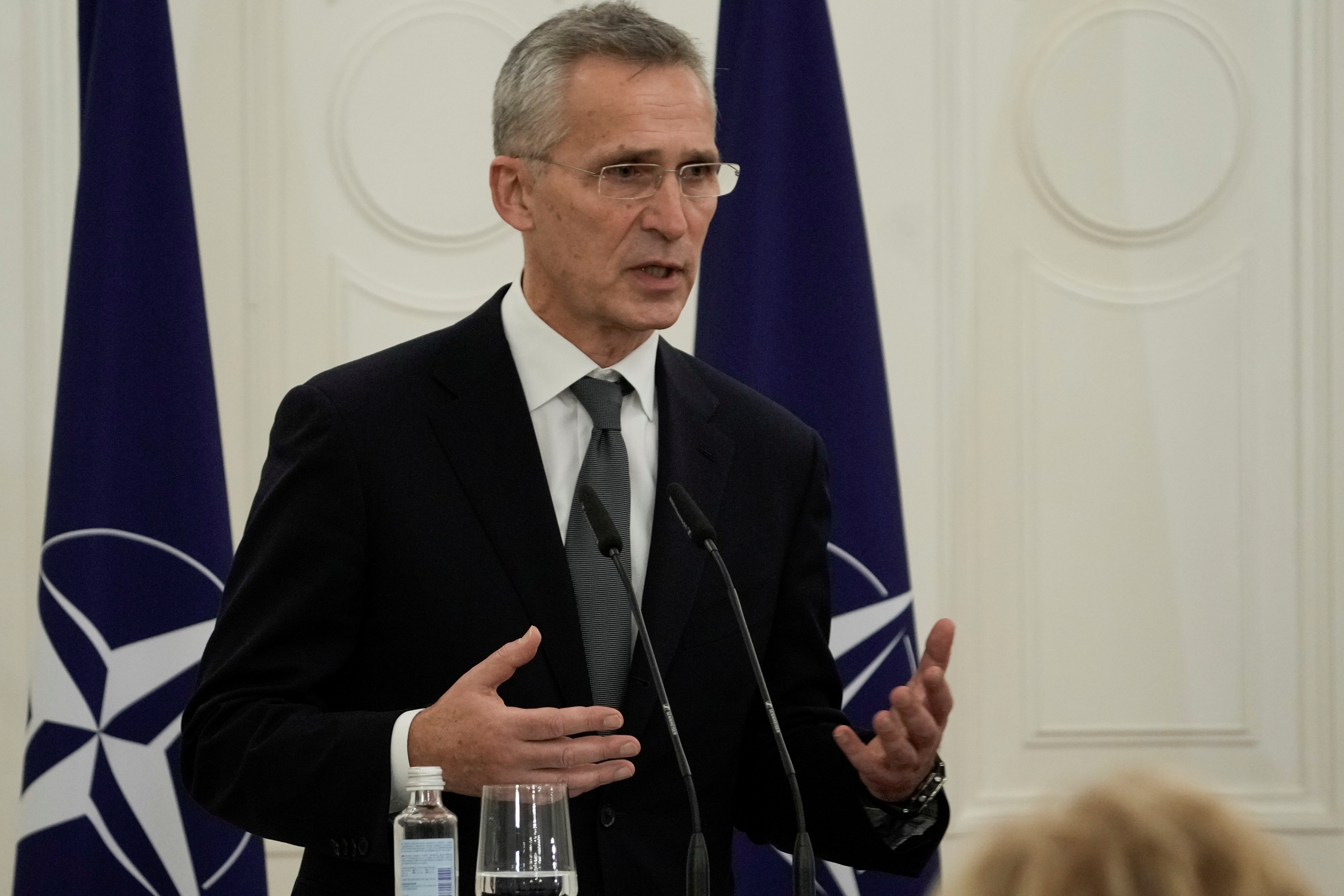 Jens Stoltenberg, secretario general de la OTAN, exigió a Rusia una desescalada de tensiones en la frontera con Ucrania (REUTERS/Ints Kalnins)
