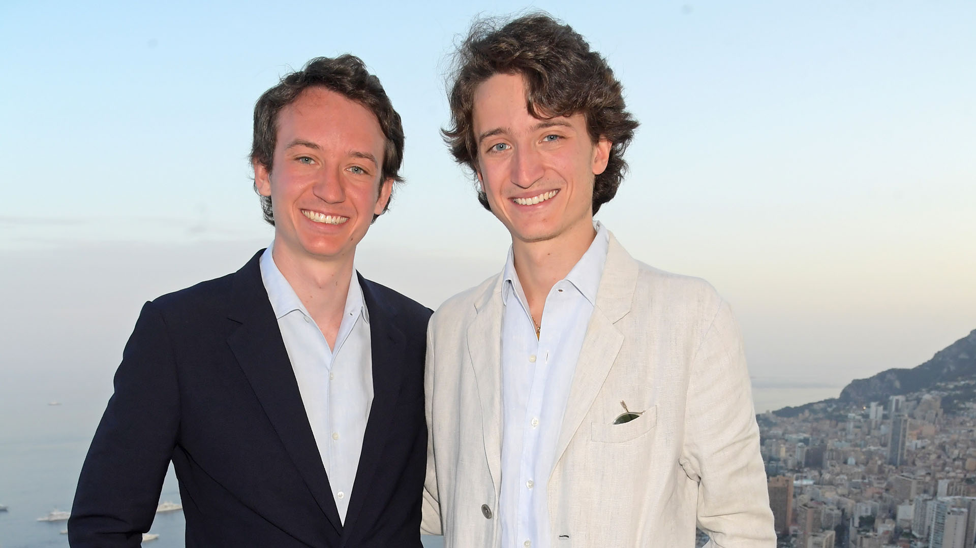 Frederic Arnault and Jean Arnault, the youngest sons of the French magnate.  (David M. Benett/Dave Benett/Getty Images for TAG Heuer)