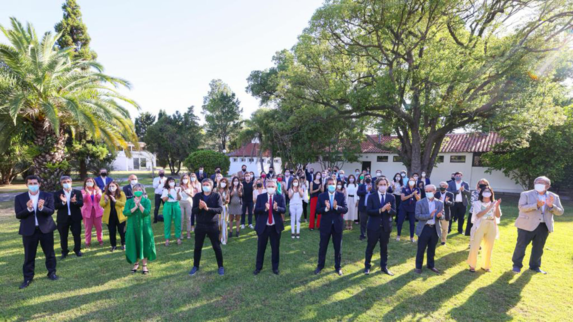 A fin de año el Presidente recibió en Olivos al bloque de diputados nacionales del Frente de Todos