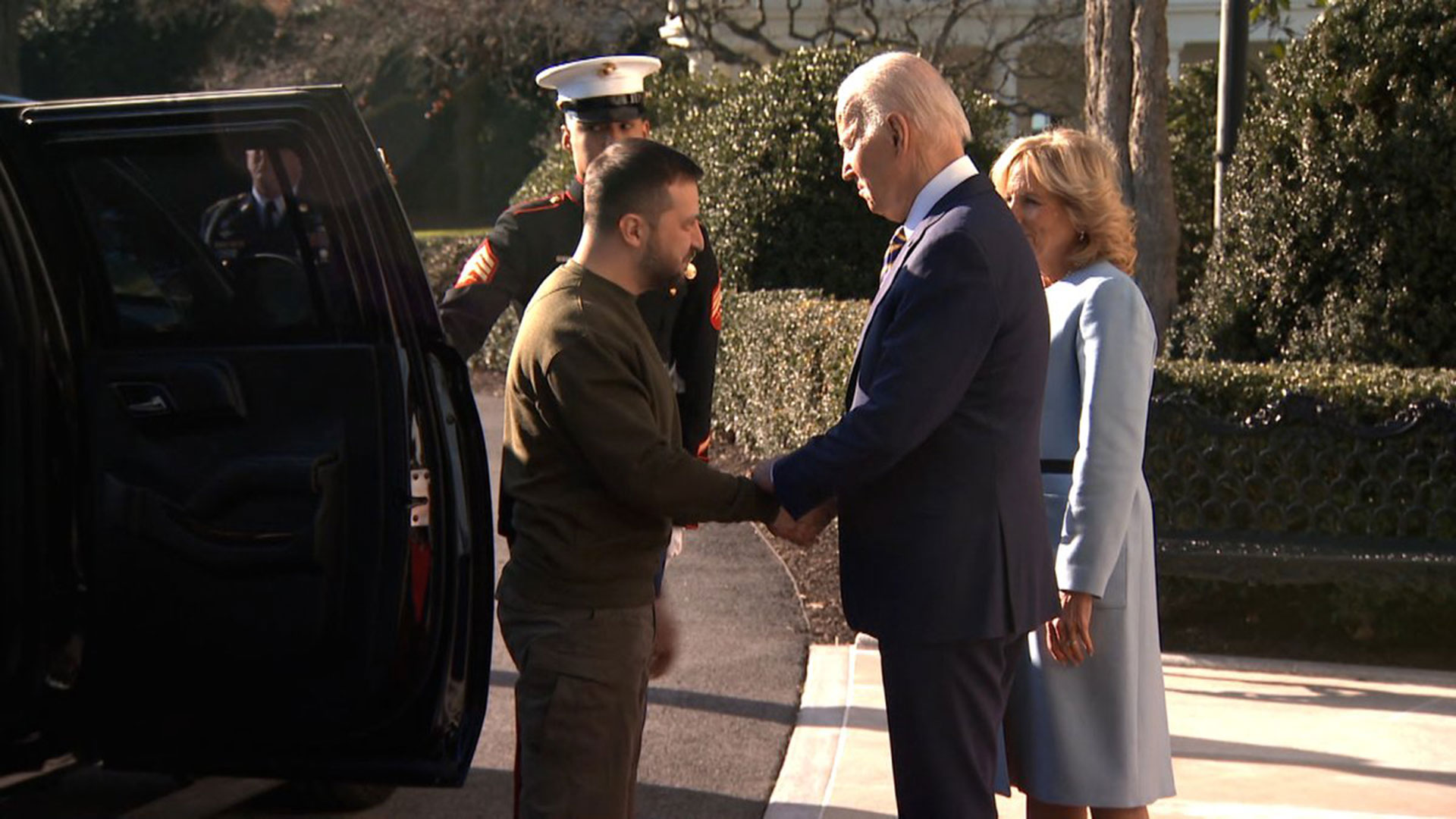 Joe Biden recibe a Volodimir Zelensky en la Casa Blanca