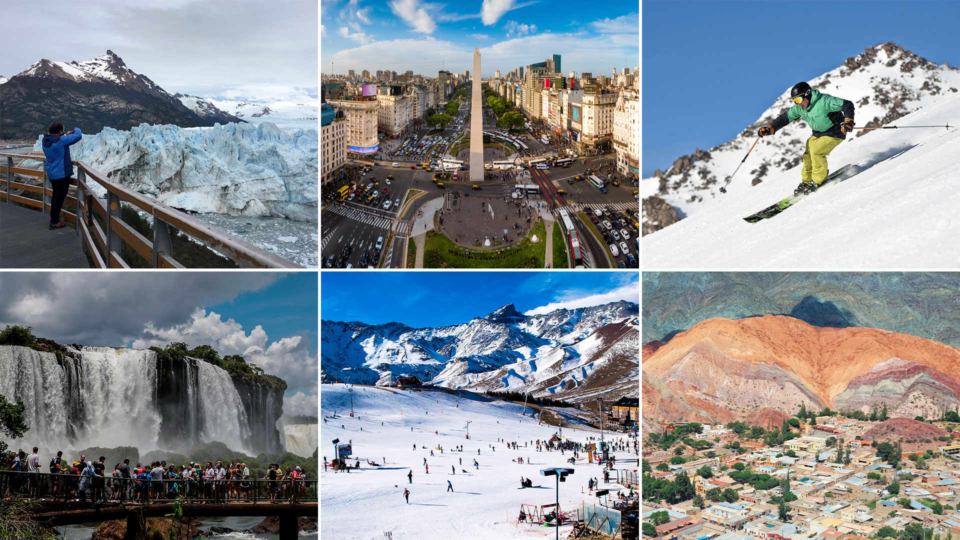 Las principales ciudad de Argentina se preparan para las vacaciones de invierno 2021.