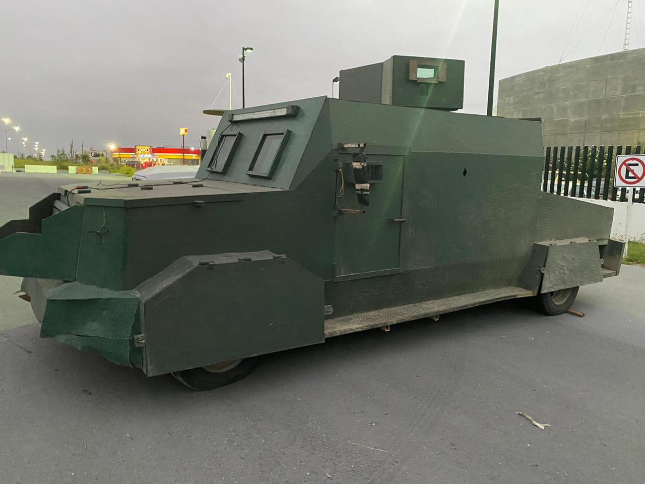Así son los “monstruos”: los vehículos con blindaje artesanal decomisados en Tamaulipas