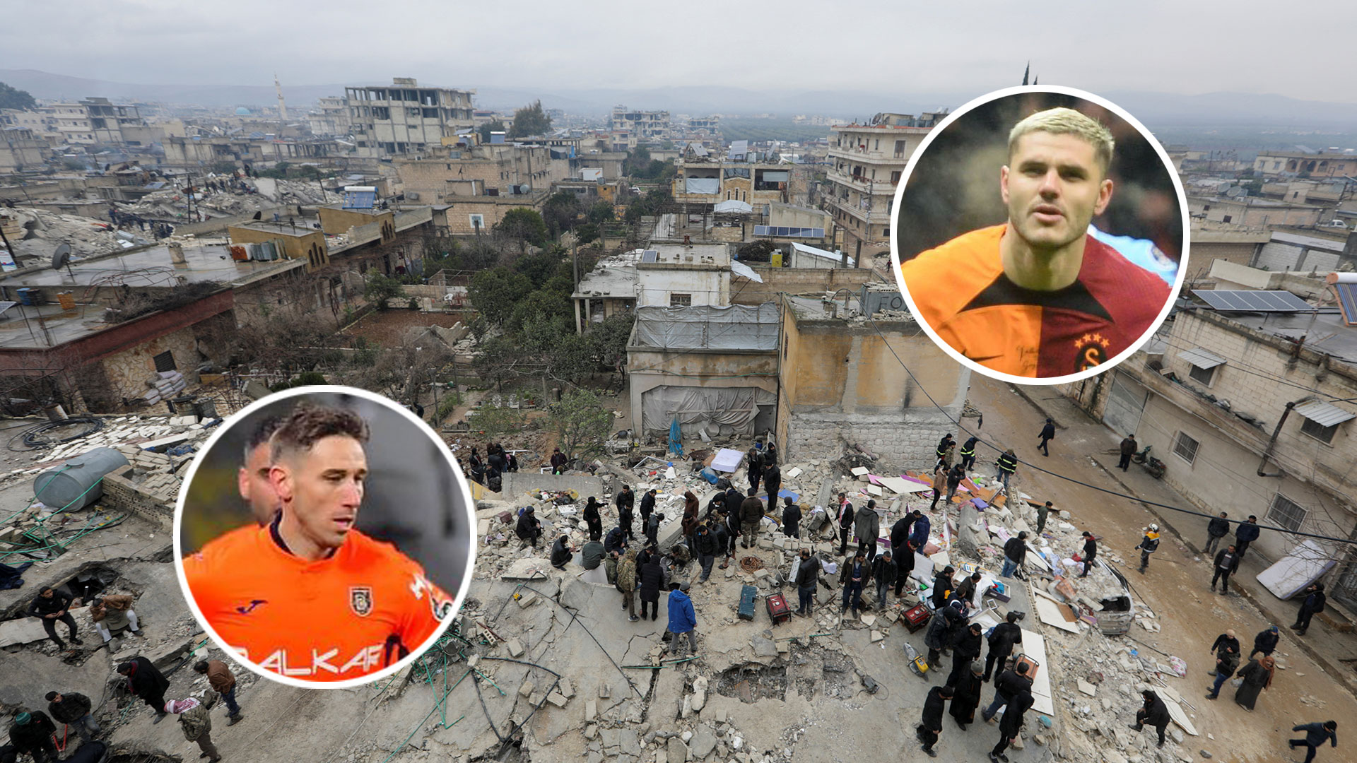 Los mensajes de Mauro Icardi y Lucas Biglia desde Turquía tras el impacto del terremoto