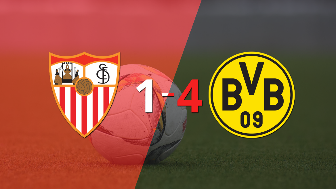 Sin apuros, Borussia Dortmund venció a domicilio a Sevilla