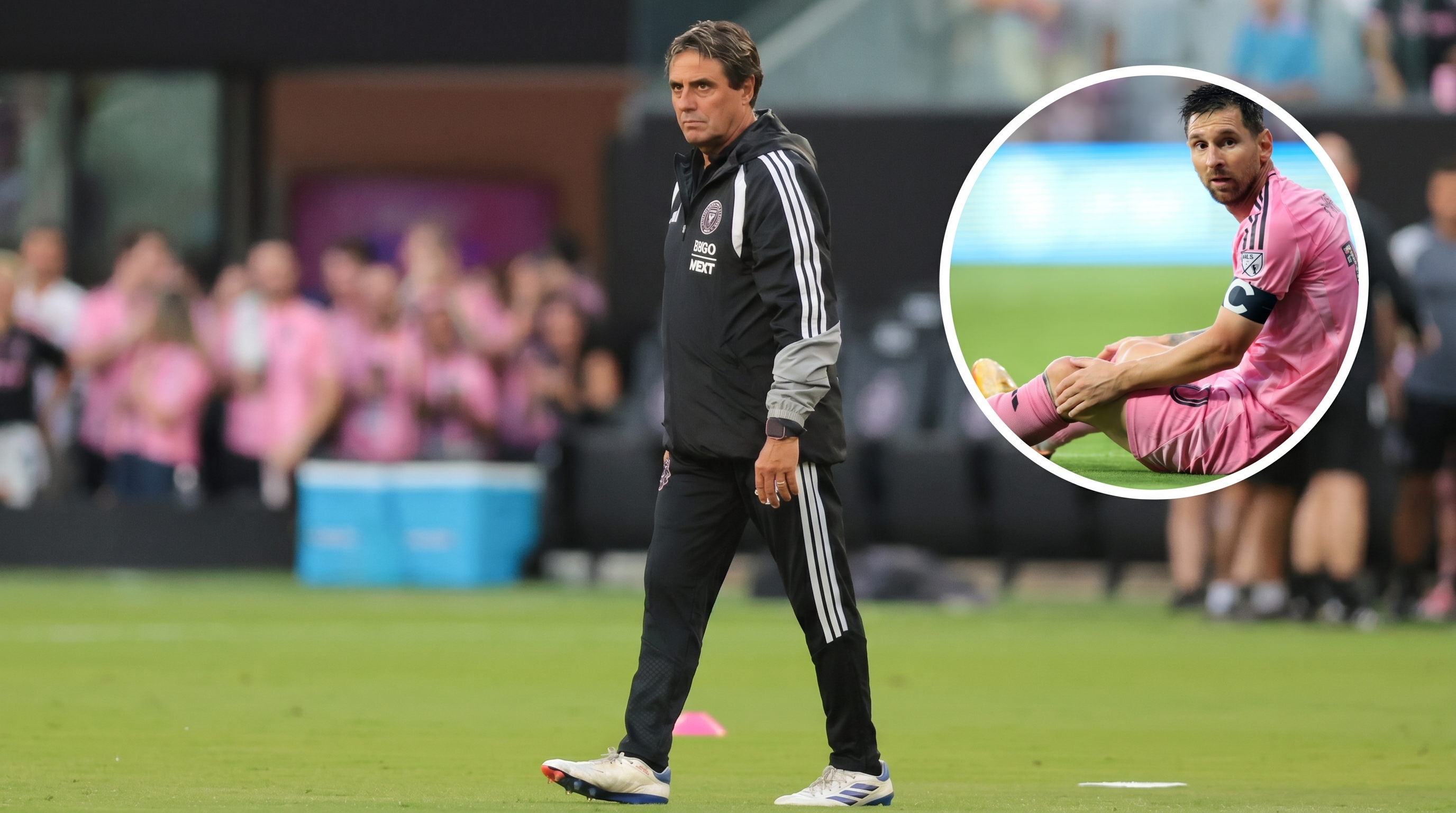 La reacci&oacute;n del t&eacute;cnico del Inter Miami cuando le preguntaron por la lesi&oacute;n de Lionel Messi: el diagn&oacute;stico preliminar