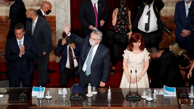 Alberto Fernández abrirá un nuevo período de sesiones ordinarias en el Congreso (Natacha Pisarenko/Pool via REUTERS)