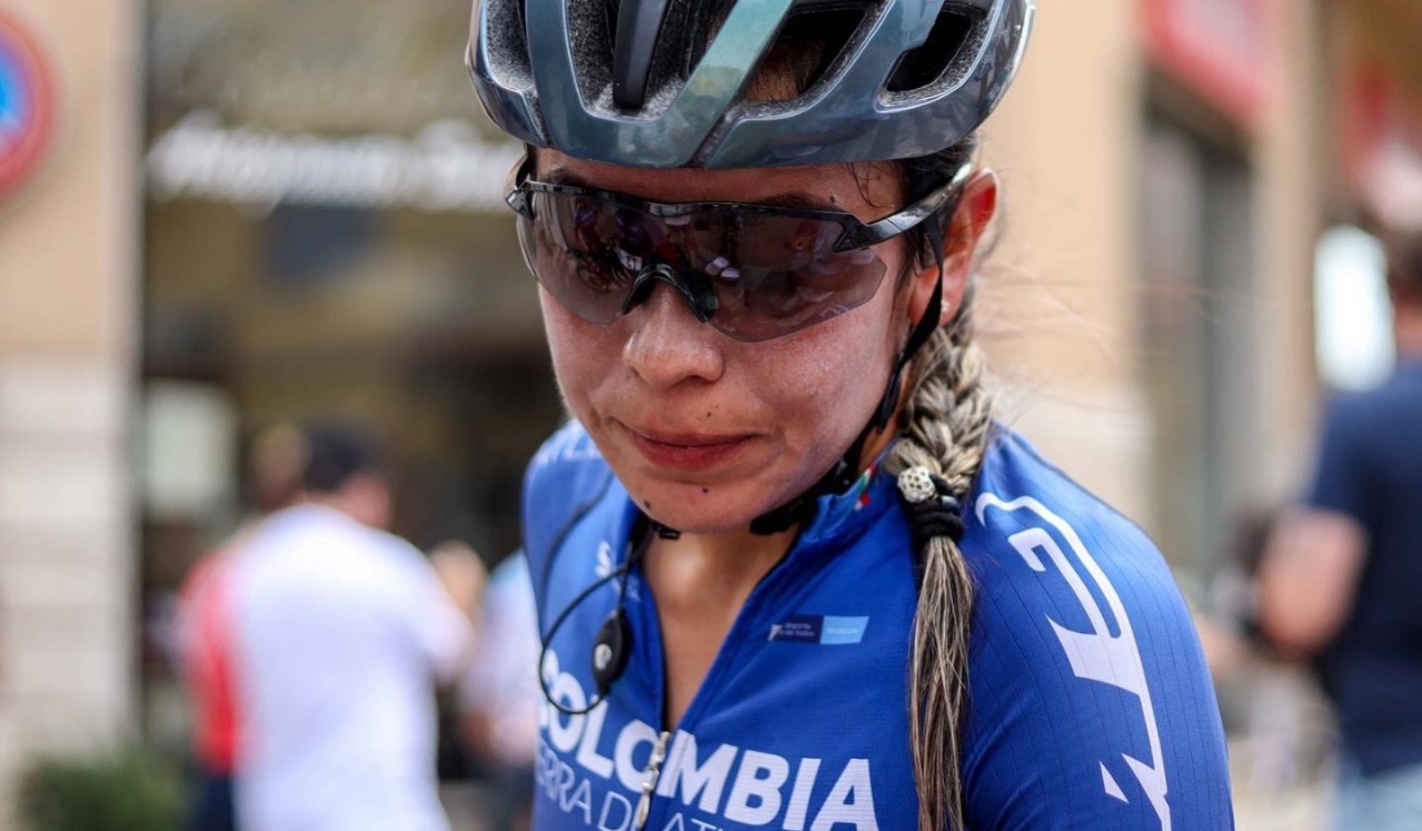 Lina Hernández, la mejor ciclista colombiana en la primera etapa del Giro Donne 2022