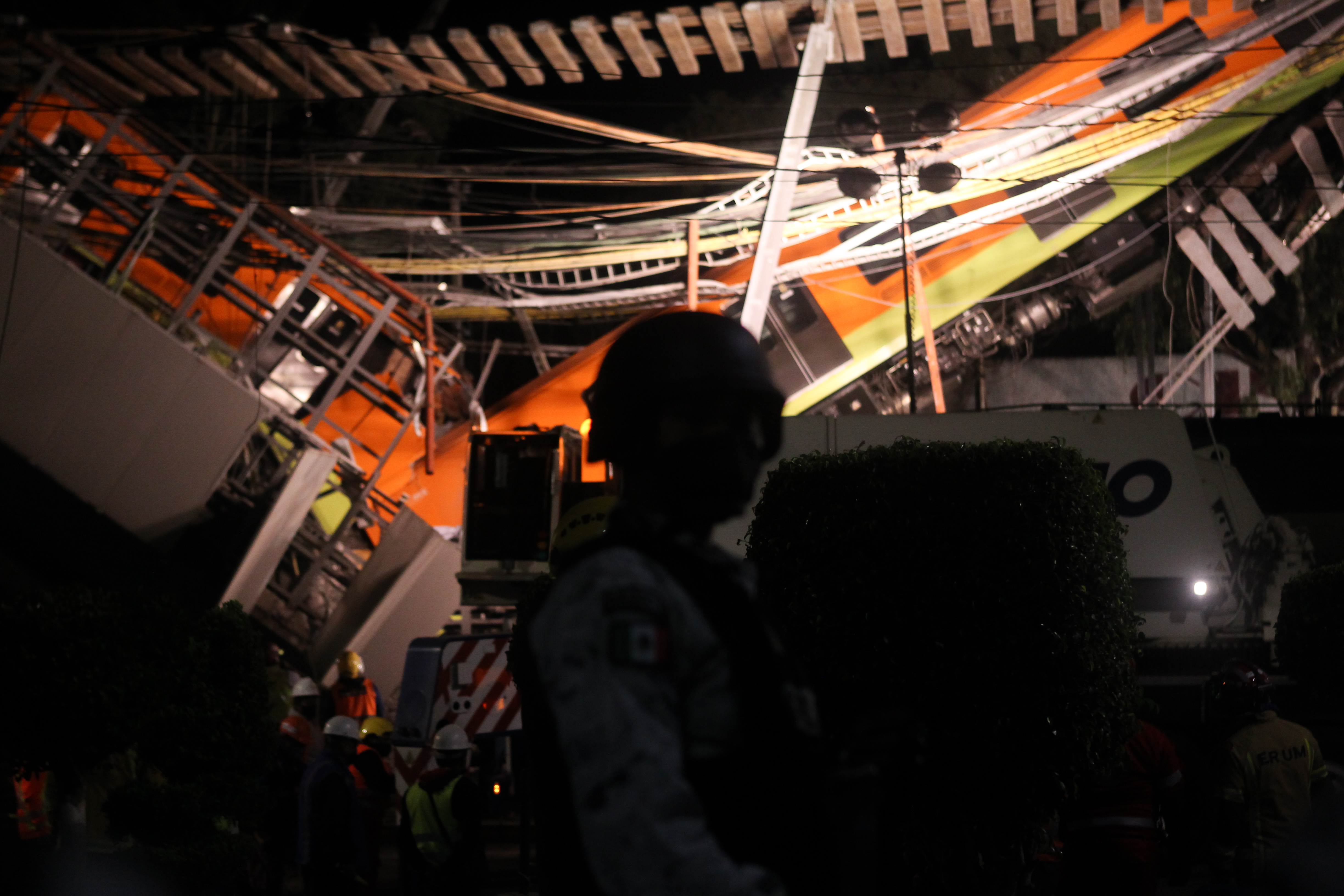 Estación Olivos de la línea 12 del Sistema de Transporte Colectivo Metro tras presentar un colapso. Ciudad de México, 4 de mayo de 2021 (Foto: Karina Hernández/ Infobae)