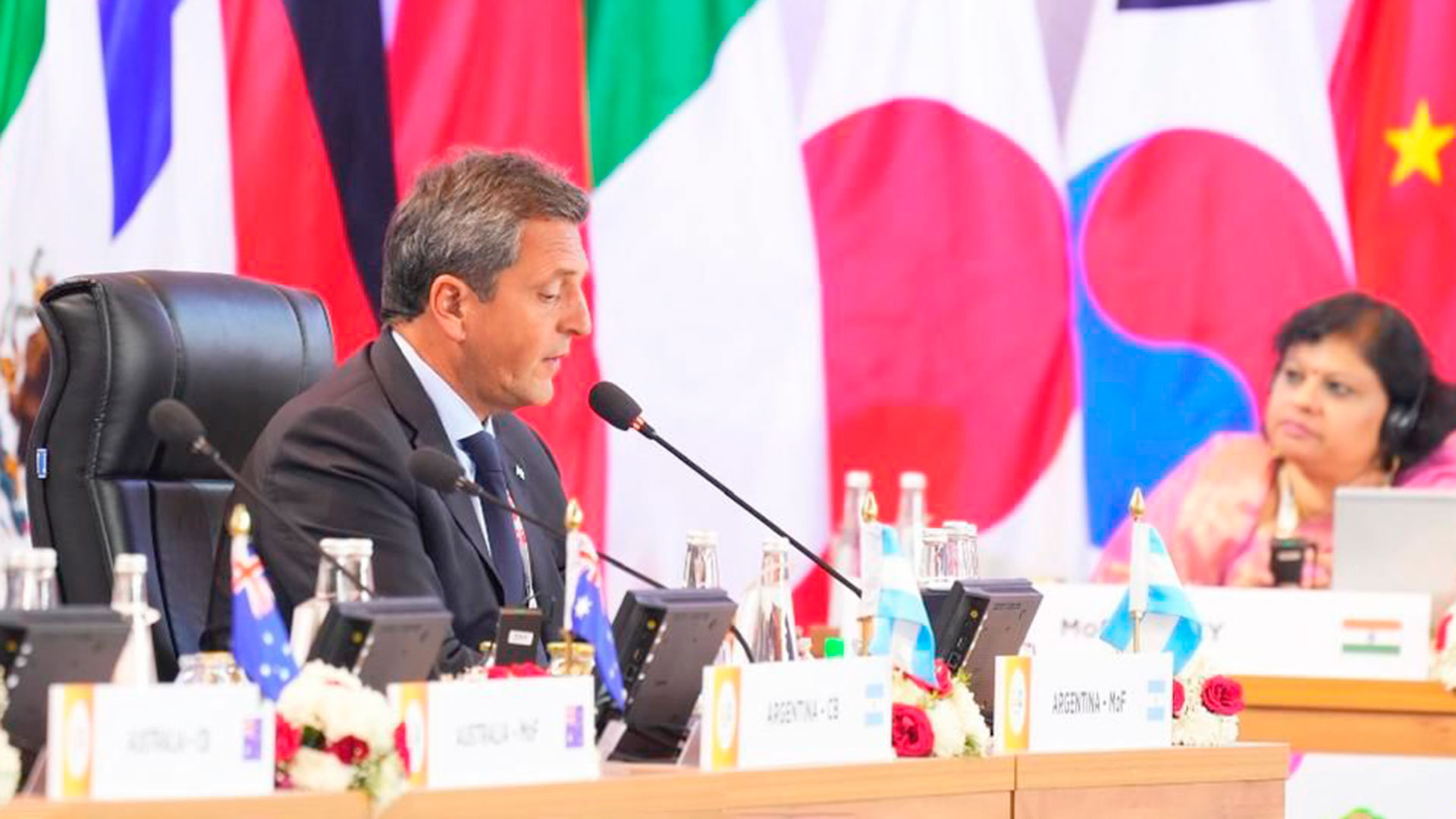 G20 en la India: Massa exigió una profunda reforma del sistema financiero ante la crisis por la guerra en Ucrania y el Cambio Climático