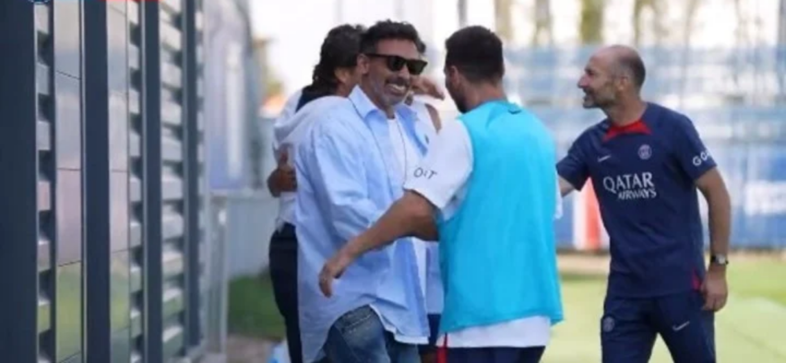 El Pocho Lavezzi visitó a los jugadores de la selección argentina en Miami