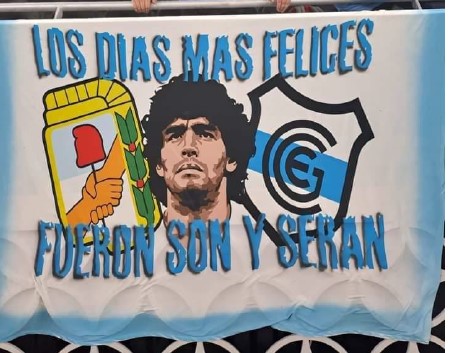 La bandera que llevó Diego Javier Chacón al Mundial