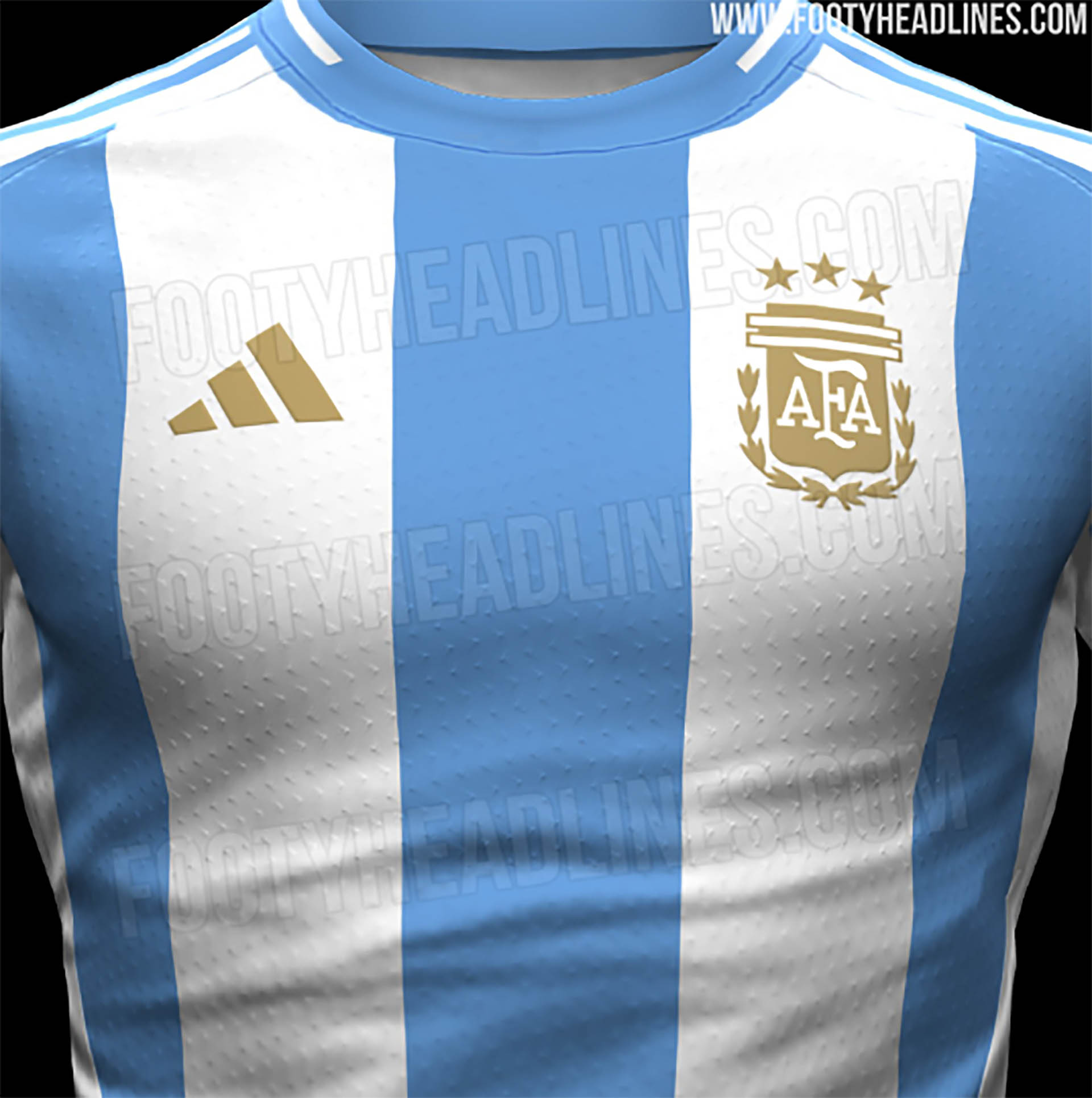Filtraron el posible diseño de la camiseta de la selección argentina
