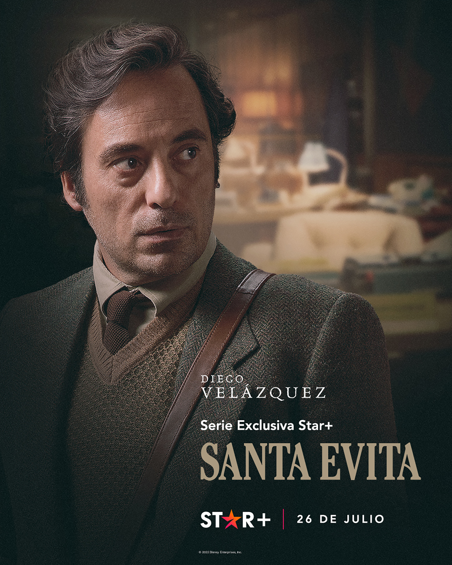 Diego Velásquez se suma a "Santa Evita" que llega a la plataforma el 26 de julio. (Star Plus)