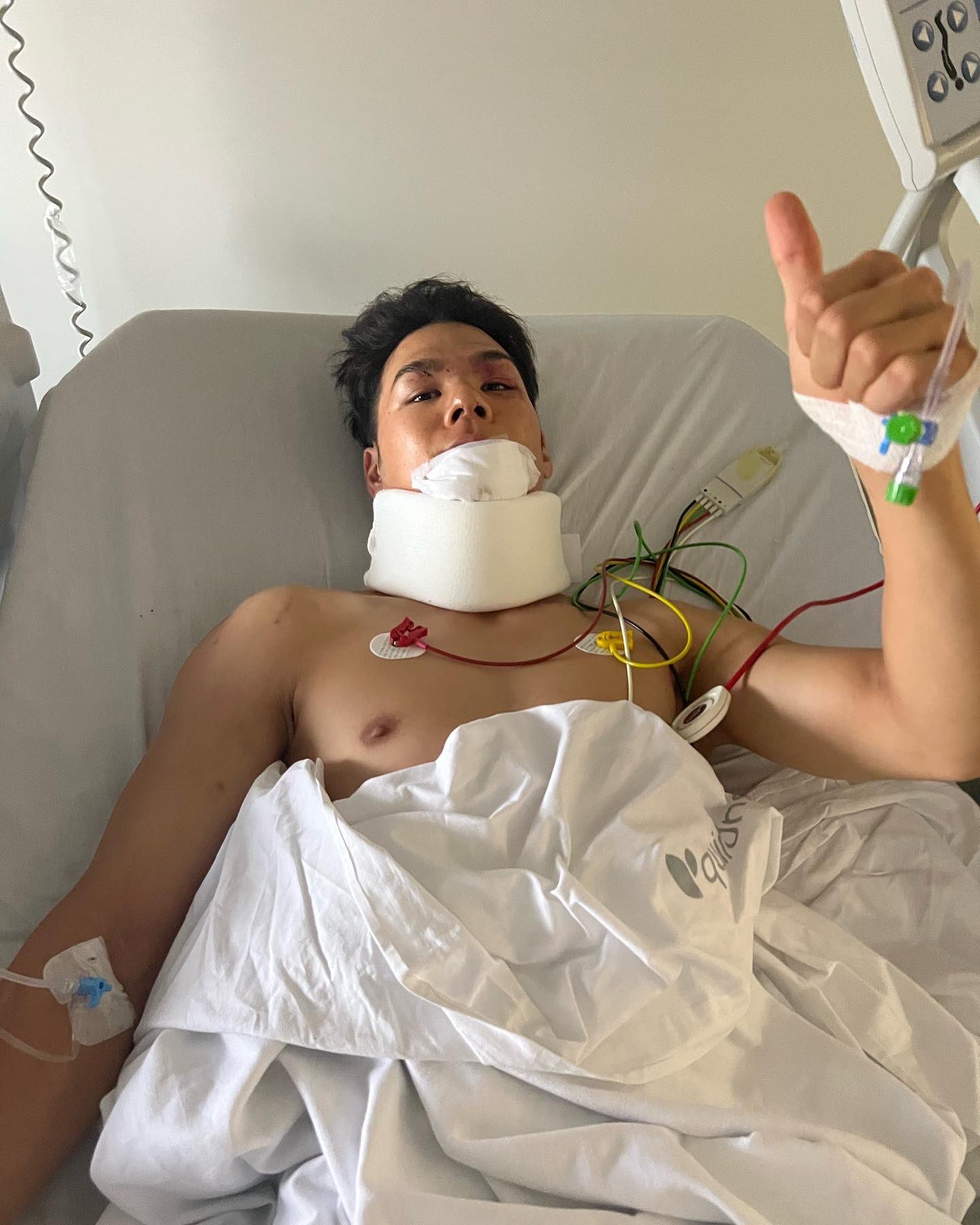 La foto que posteó Nakagami este martes (@takanakagami30)