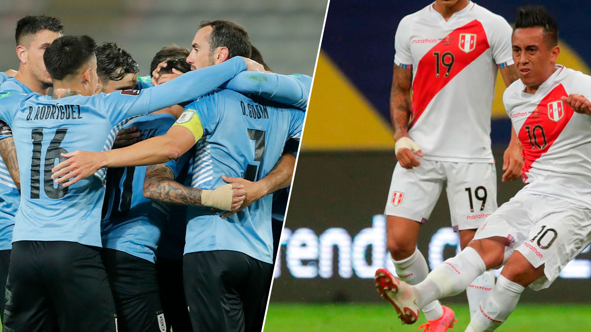 Uruguay-Perú, pelea por un lugar en Qatar 2022