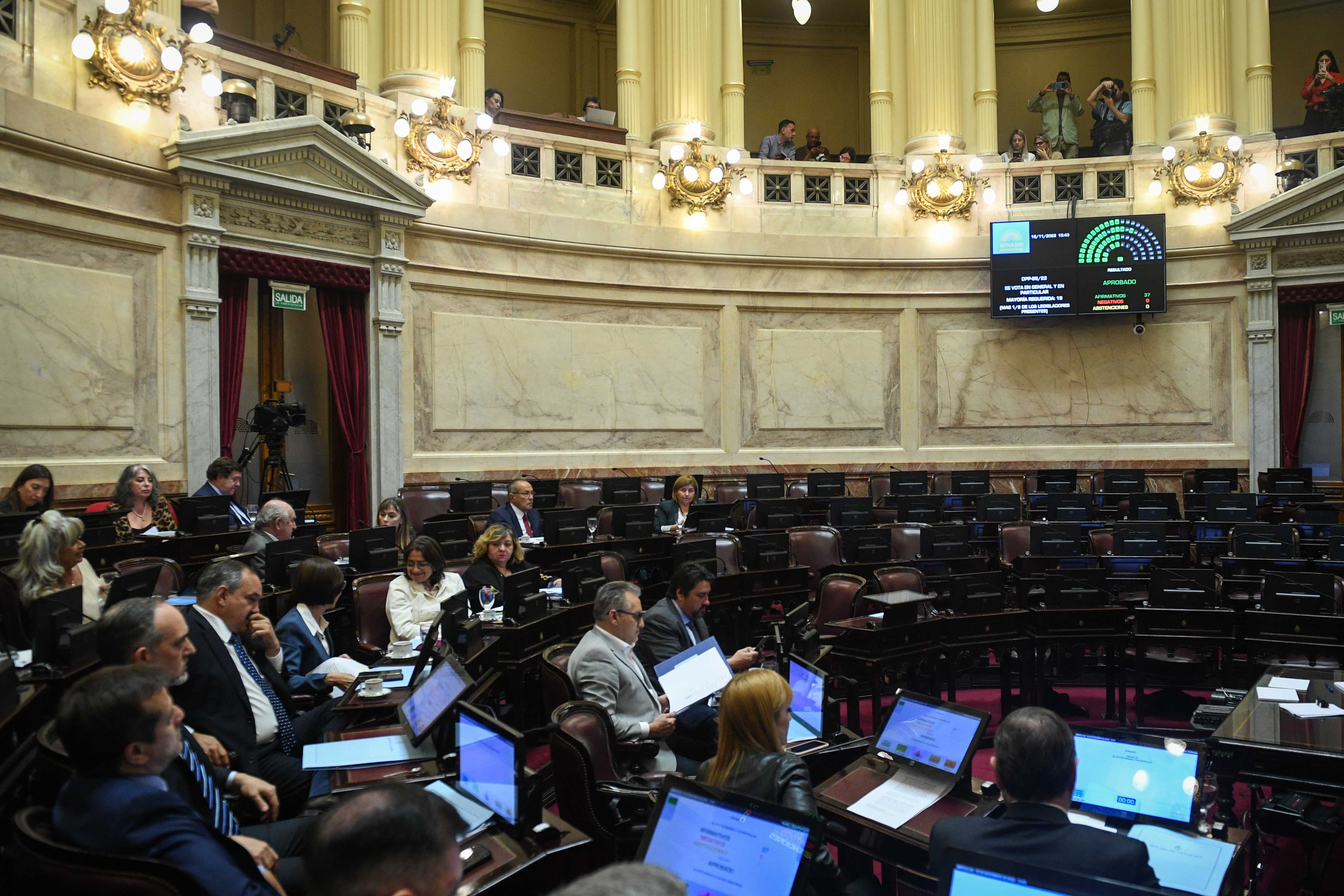 El Senado le dio sanción definitiva al Presupuesto 2023, sin la presencia de Juntos por el Cambio (Charly Diaz Azcue / Comunicacion Senado)

