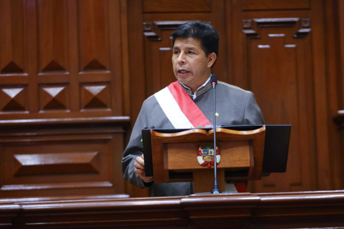 Pedro Castillo Retires From The Congress Of The Republic After An 11 Minute Speech In The Face Of The Discomfort Of Maria Del Carmen Alva Infobae