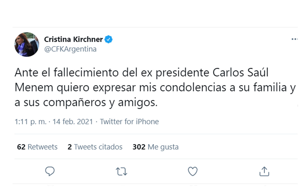 La despedida de Cristina Kirchner