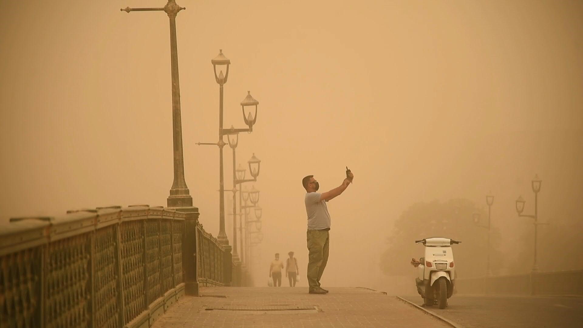 Image of a sandstorm in Iraq (Photo: AFP)