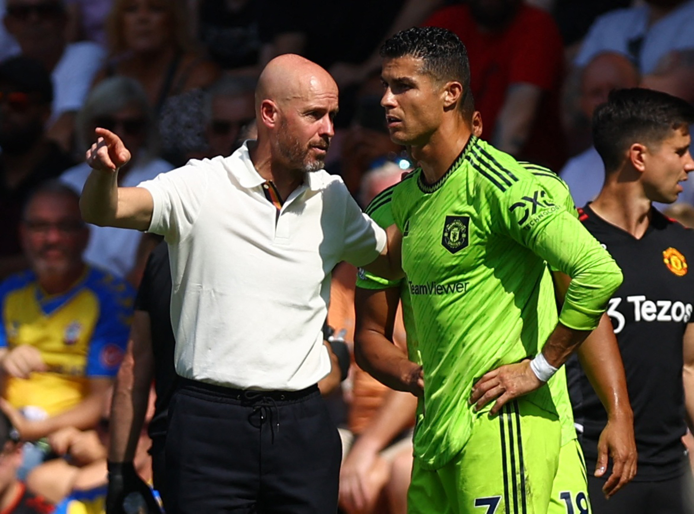 Erik ten Hag habló de la continuidad de Cristiano Ronaldo tras la victoria ante Southampton (Foto: REUTERS)